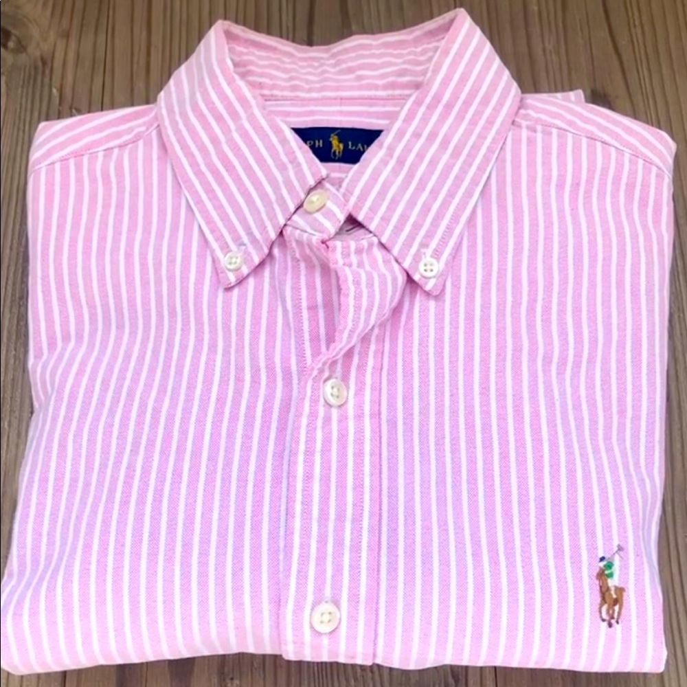 Polo Ralph Lauren Classic Fit Pink Oxford Shirt